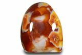 Free-Standing, Polished Carnelian Agate - Madagascar #317657-1
